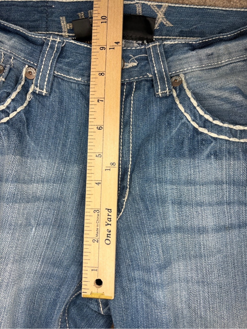 Vintage Y2K Helix Men’s Light Blue Relaxed Straight Jeans - Picture 5 of 8